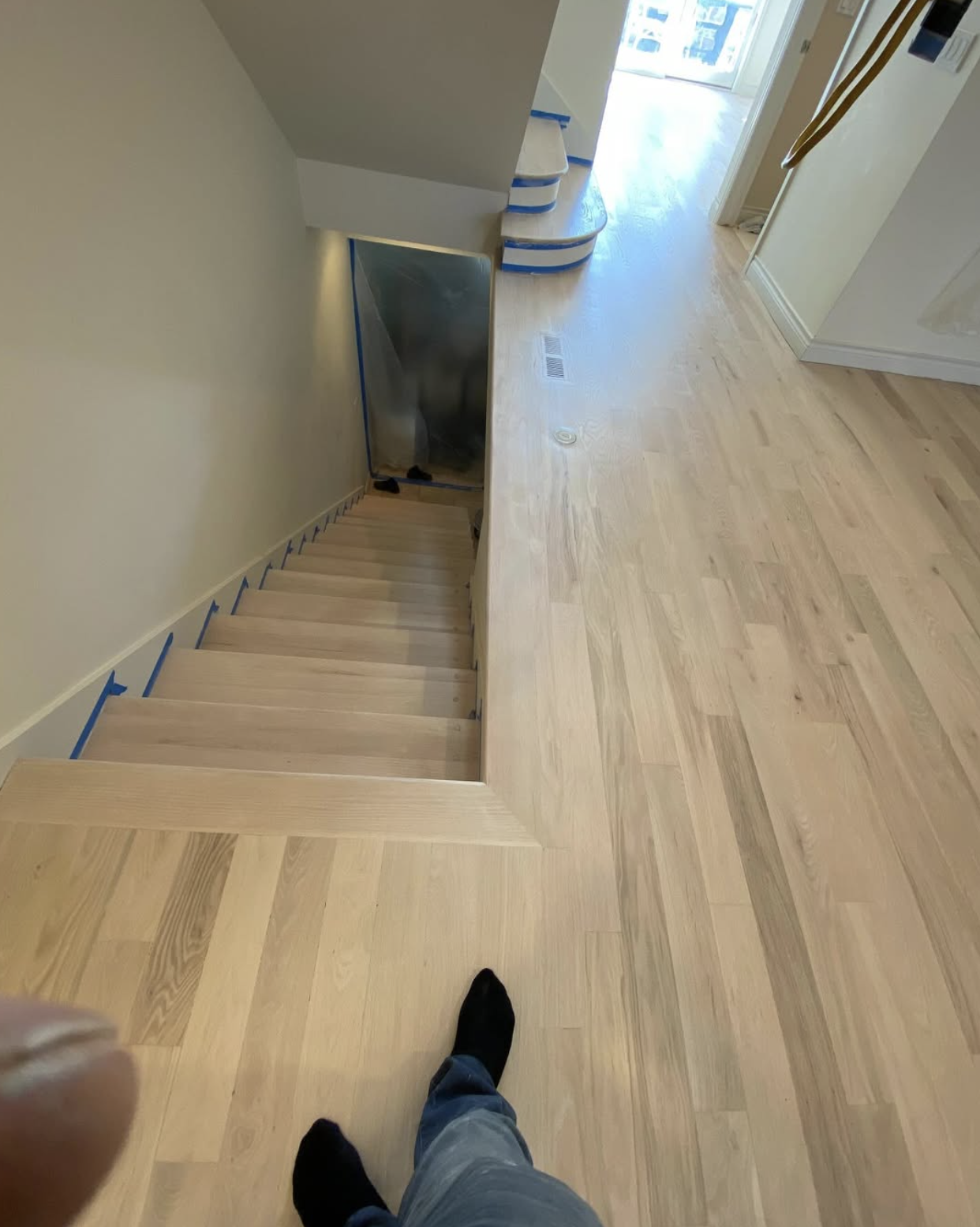 White oak install in progress